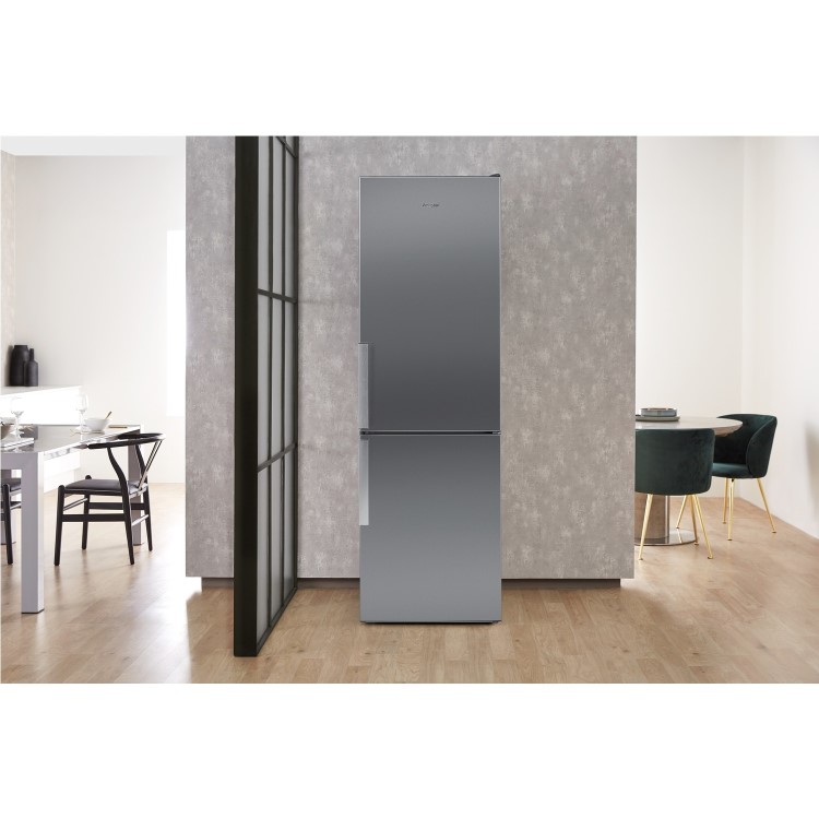 Whirlpool 339 Litre 70/30 Freestanding Fridge Freezer - Optic Inox