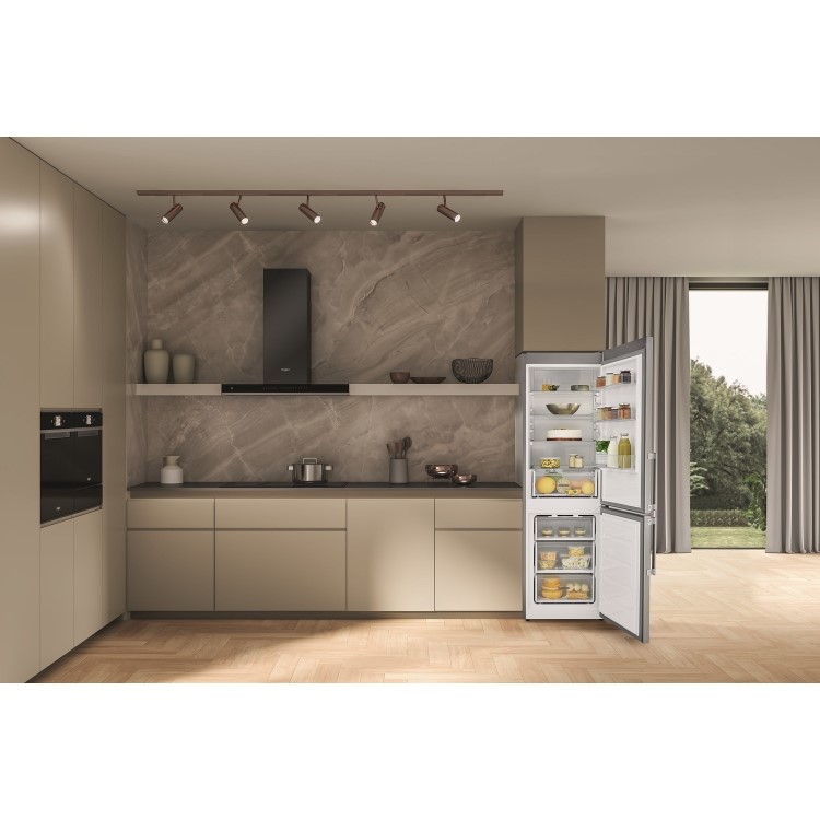 Whirlpool 339 Litre 70/30 Freestanding Fridge Freezer - Optic Inox