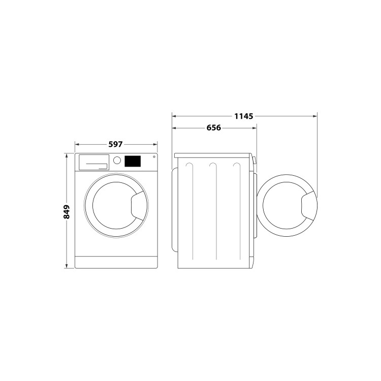 Whirlpool 6th Sense 9kg Heat Pump Tumble Dryer - White