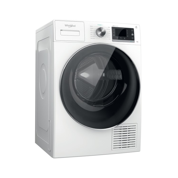 Whirlpool 6th Sense 9kg Heat Pump Tumble Dryer - White