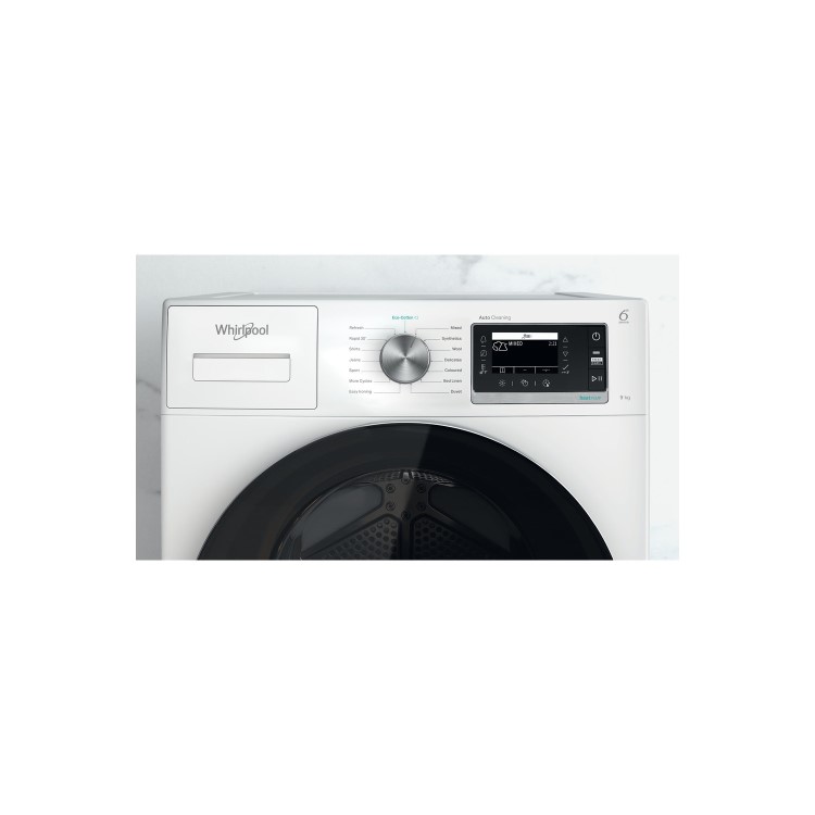 Whirlpool 6th Sense 9kg Heat Pump Tumble Dryer - White