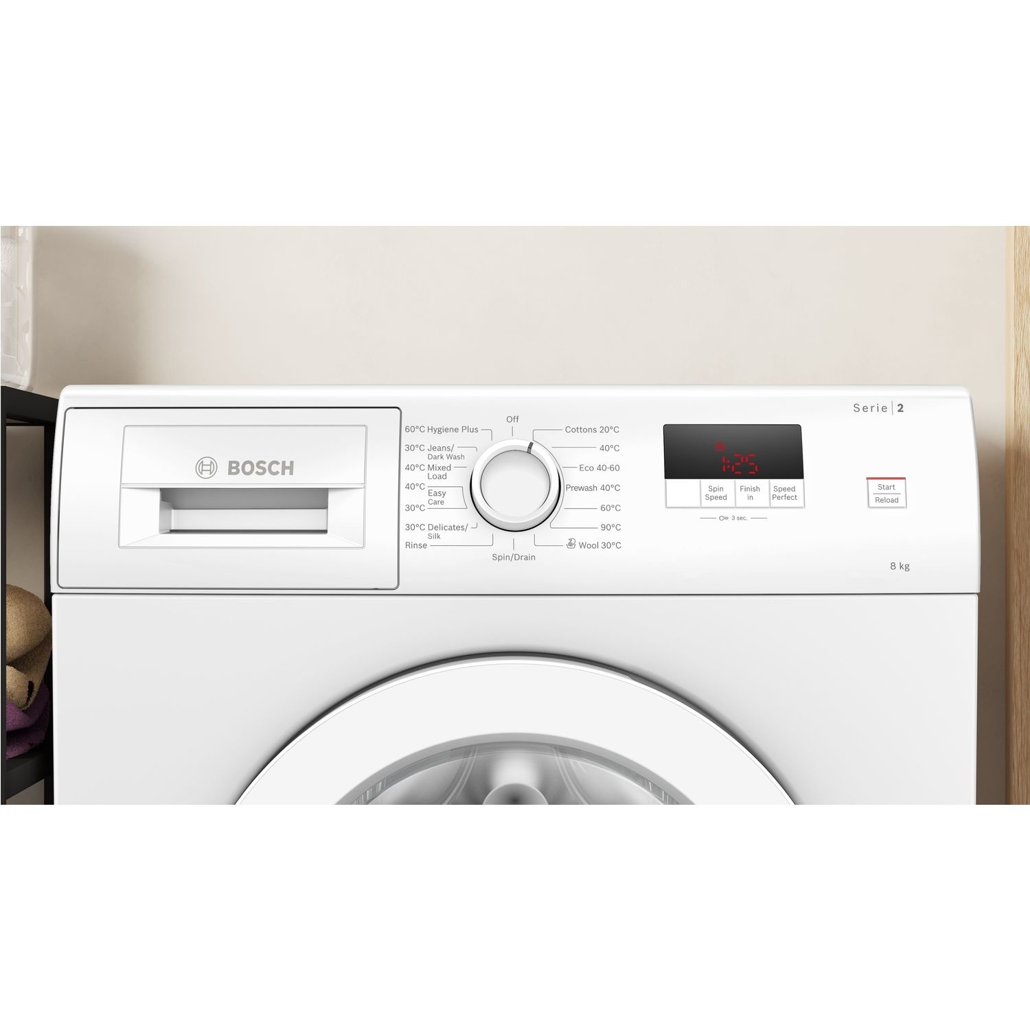 Bosch Series 2 8kg 1400rpm Freestanding Washing Machine - White ...