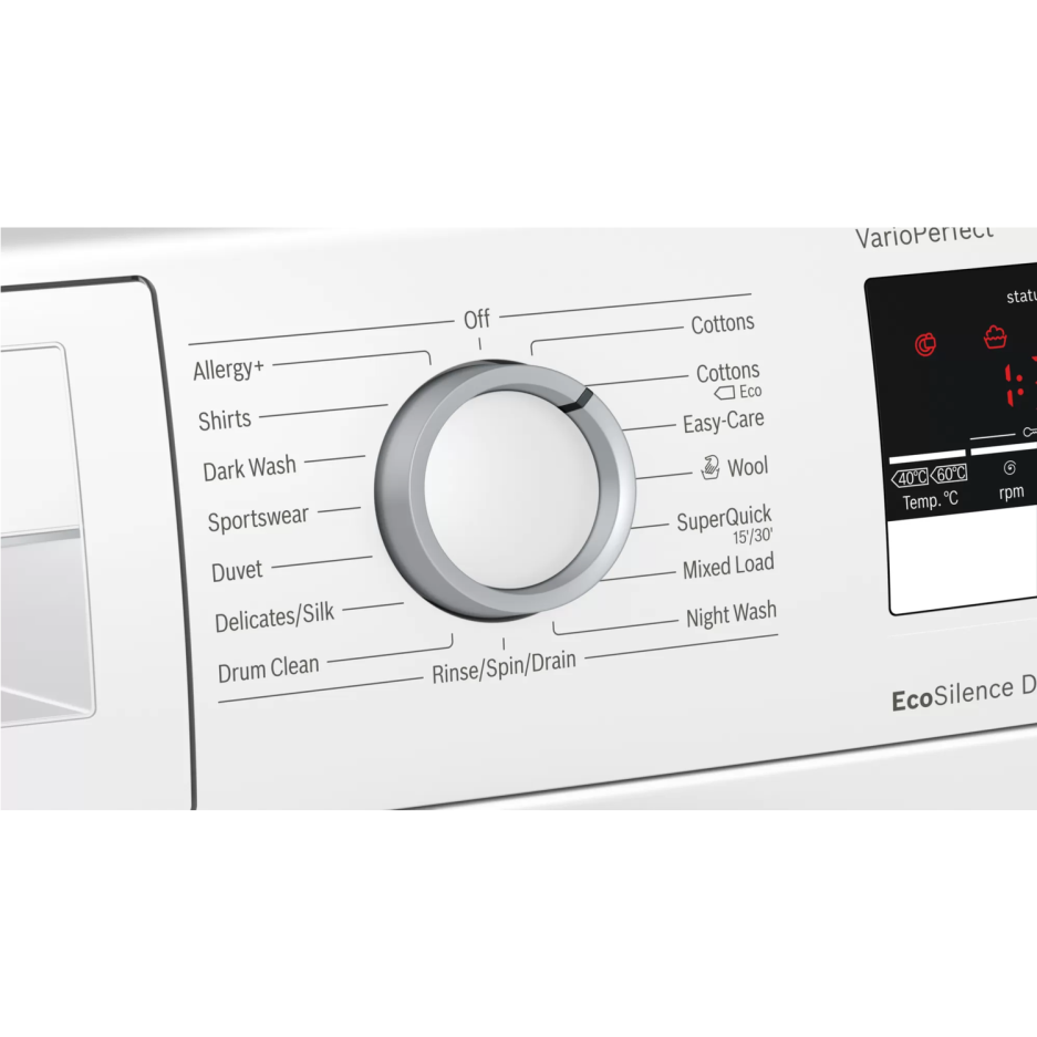 bosch washing machine varioperfect ecosilence drive