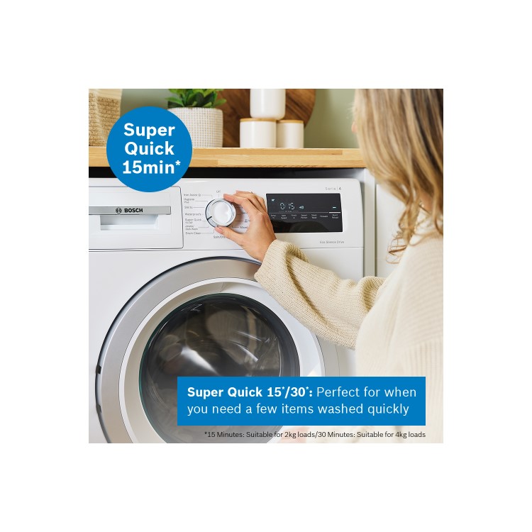 Bosch Series 4 9kg 1400rpm Washing Machine - White