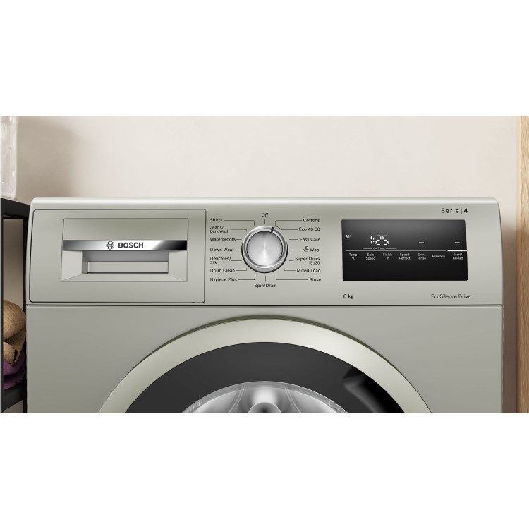 Bosch Series 4 8kg 1400rpm Washing Machine - Silver