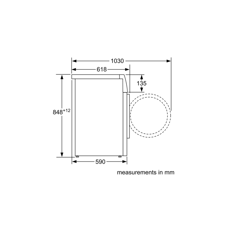 Bosch WAT2840SGB Serie 6 9kg 1400rpm Freestanding Washing Machine - Silver