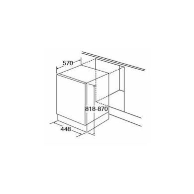 CDA WC480 10 Place Slimline Fully Integrated Dishwasher