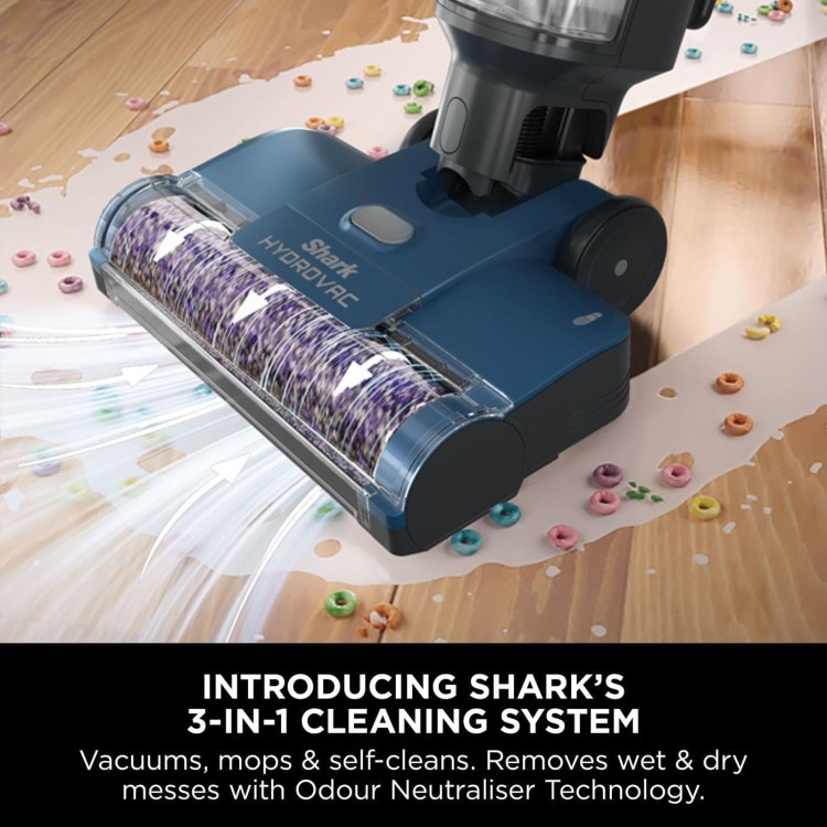 Shark HydroVac Corded 3-in1 Hard Floor Cleaner - Navy Blue