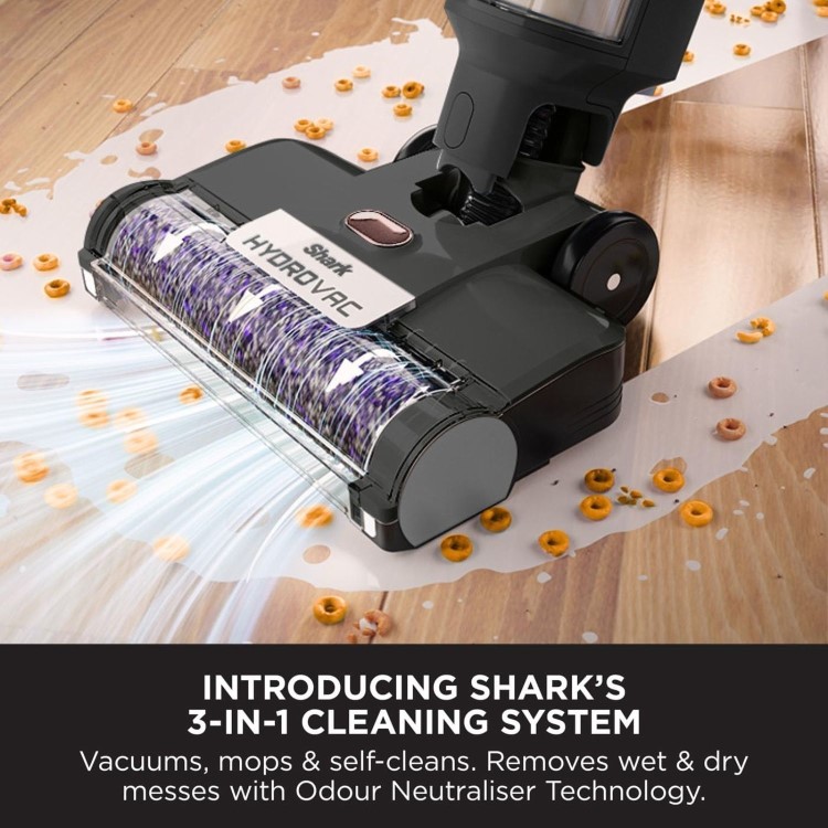 Shark HydroVac Cordless 3-in1 Hard Floor Cleaner - Charcoal Grey