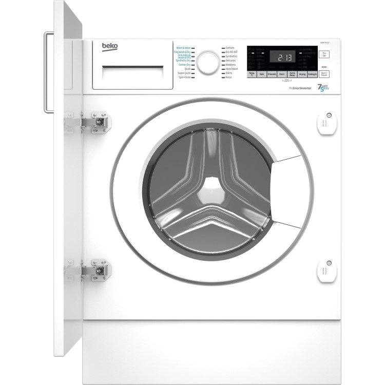 Beko 7kg Wash 5kg Dry Integrated Washer Dryer - White