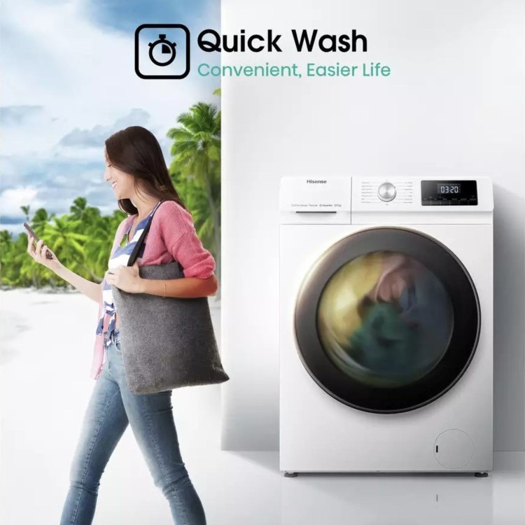 Hisense 3 Series 8kg Wash 5kg Dry 1400rpm Washer Dryer - White