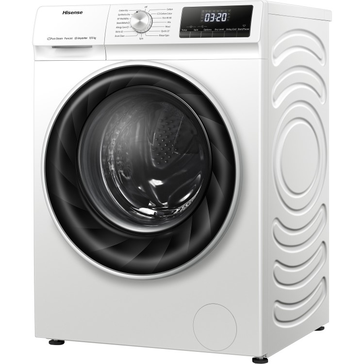 Hisense QY Series 9kg 1400rpm Freestanding Washer Dryer With Steam - White