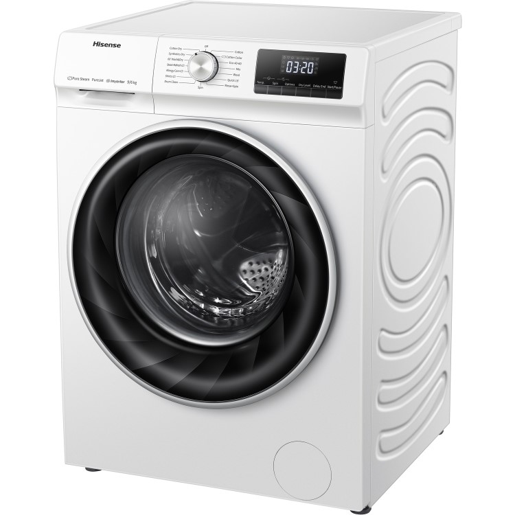 Hisense QY Series 9kg 1400rpm Freestanding Washer Dryer With Steam - White