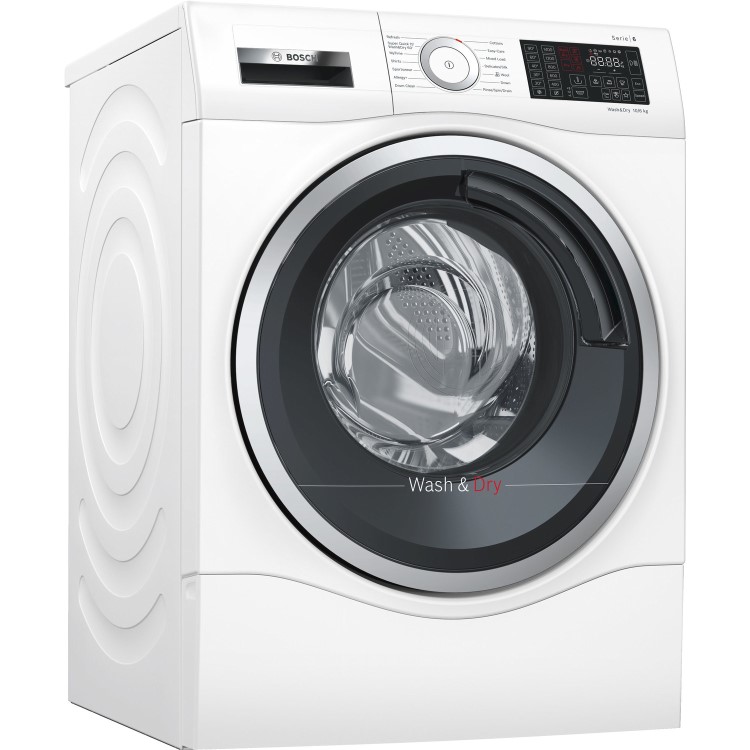 Refurbished Bosch Series 6 WDU28560GB Freestanding 10/6KG 1400 Spin Washer Dryer White