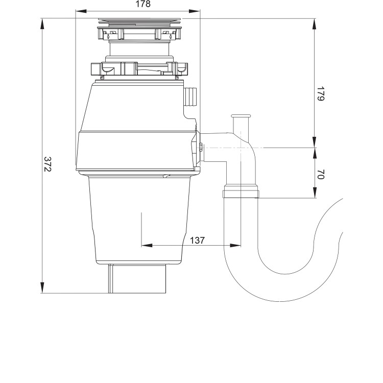 Rangemaster Mid Duty 750 Waste Disposal Unit