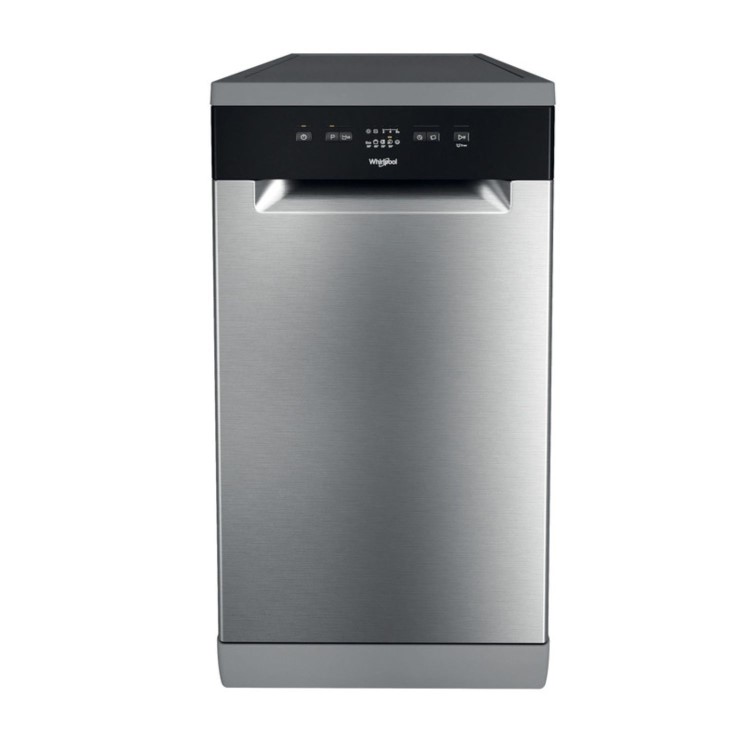 Whirlpool Freestanding Slimline Dishwasher - Stainless steel