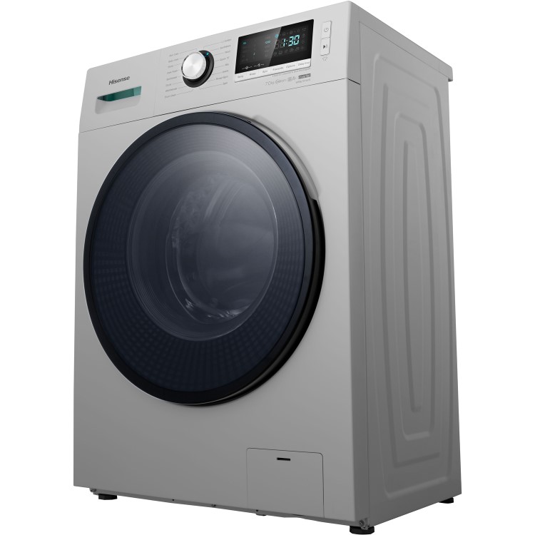 Hisense WFBL7014VS 7kg 1400rpm Freestanding Washing Machine - Silver