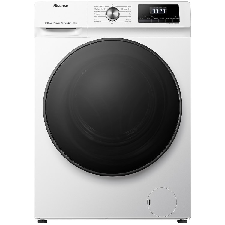 Hisense 10kg 1400rpm Washing Machine - White