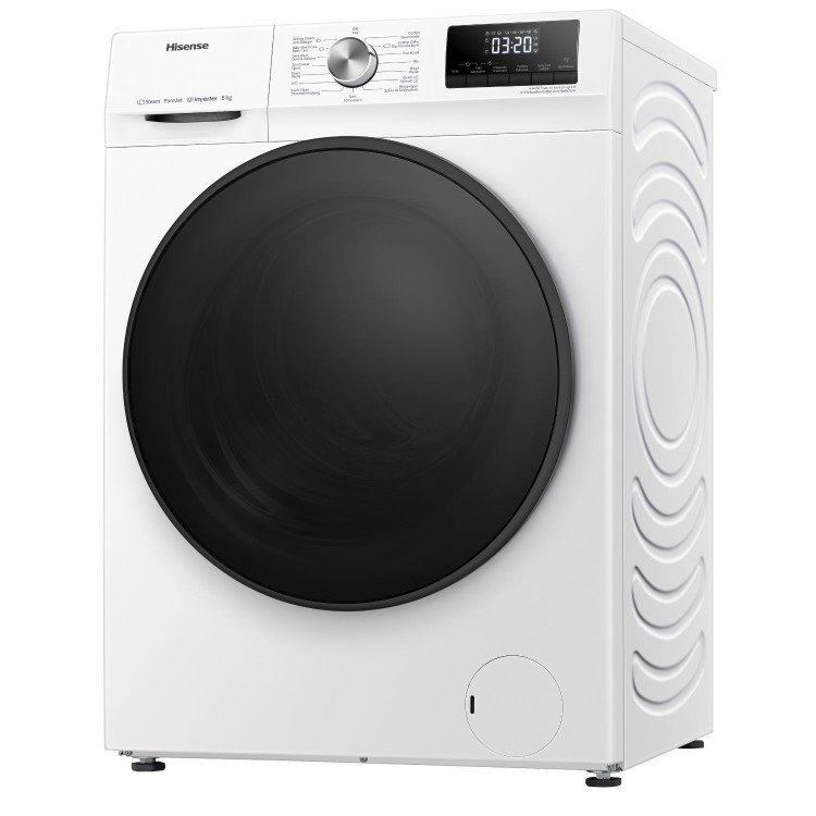 Refurbished Hisense WFQA8014EVJM Freestanding 8KG 1400 Spin Washing Machine White