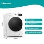 Hisense 3 Series 9kg 1400rpm Washing Machine - White