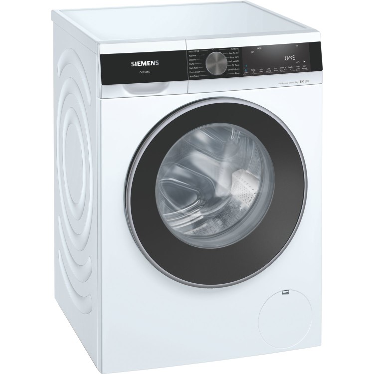 Refurbished Siemens WG44G290GB Freestanding 9KG 1400 Spin Washing Machine White w/ Black Door