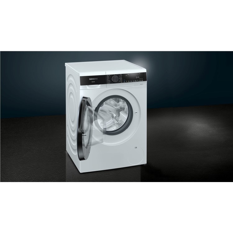 Refurbished Siemens WG44G290GB Freestanding 9KG 1400 Spin Washing Machine White w/ Black Door