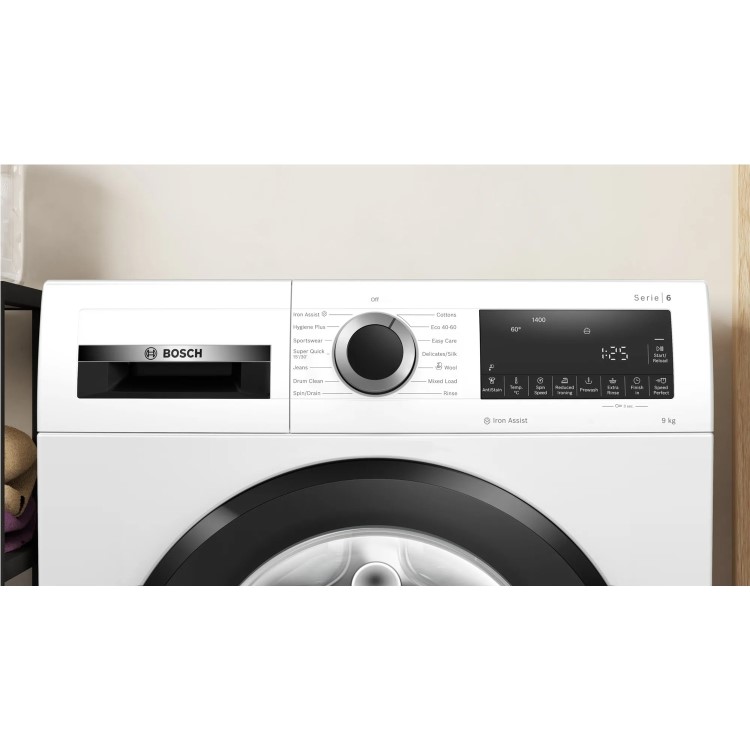 Refurbished Bosch Series 6 WGG24400GB Freestanding 9KG 1400 Spin Washing Machine White