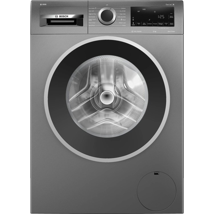 Refurbished Bosch Series 6 i-Dos WGG244FCGB Freestanding 9KG 1400 Spin Washing Machine Graphite