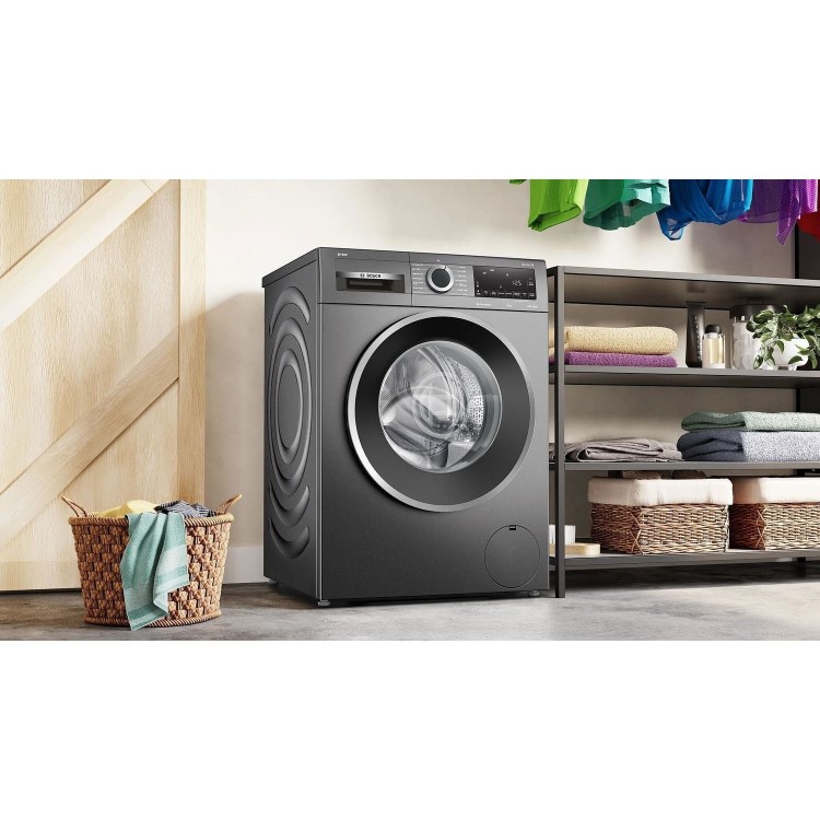 Refurbished Bosch Series 6 i-Dos WGG244FCGB Freestanding 9KG 1400 Spin Washing Machine Graphite