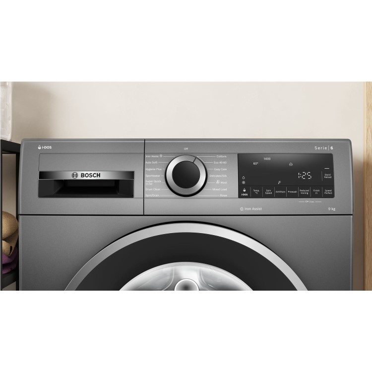 Refurbished Bosch Series 6 WGG244FRGB Freestanding 9KG 1400 Spin Washing Machine Grey