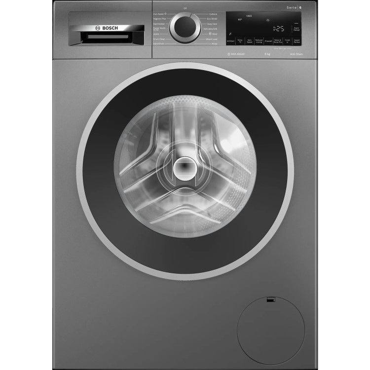 Refurbished Bosch Series 6 WGG244ZCGB Freestanding 9KG 1400 Spin Washing Machine Graphite