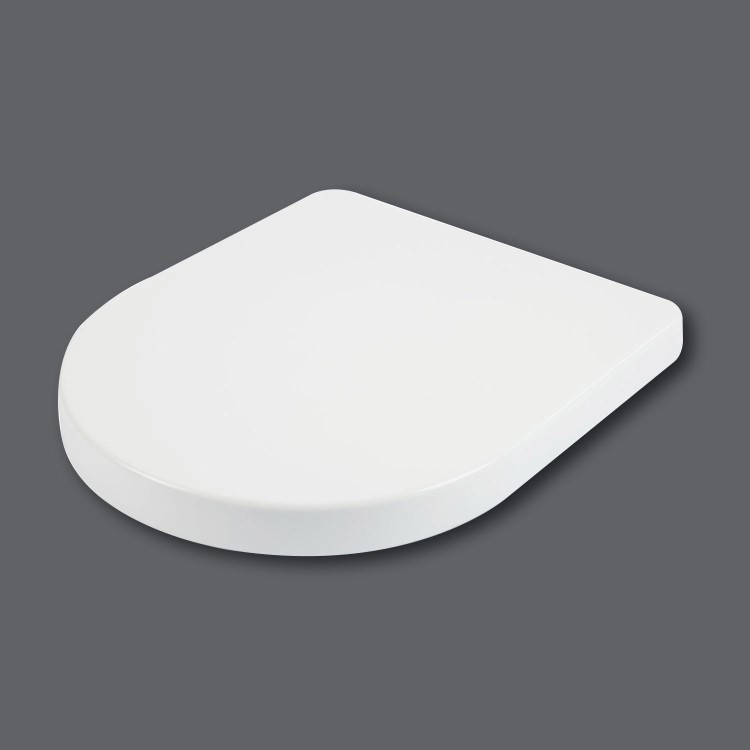 Croydex Eyre D Shape Flexi-Fit Soft Close Toilet Seat with Quick Release