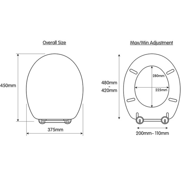 Croydex Flexi Fix Geneva Toilet Seat