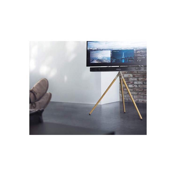 Universal Tripod TV Stand in Light Wood - TV's up to 65"