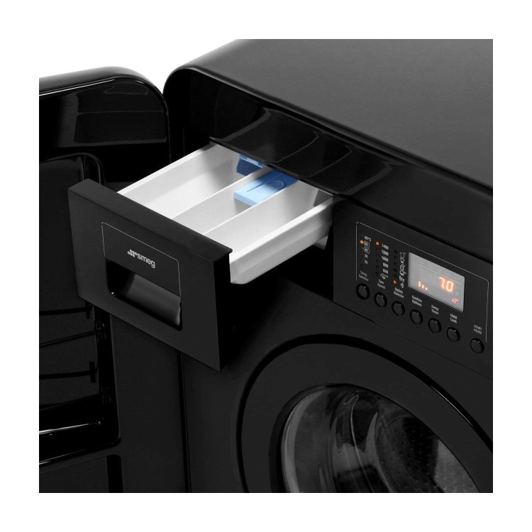 Smeg WMFABBL-2 7kg 1400rpm Freestanding Washing Machine - Black