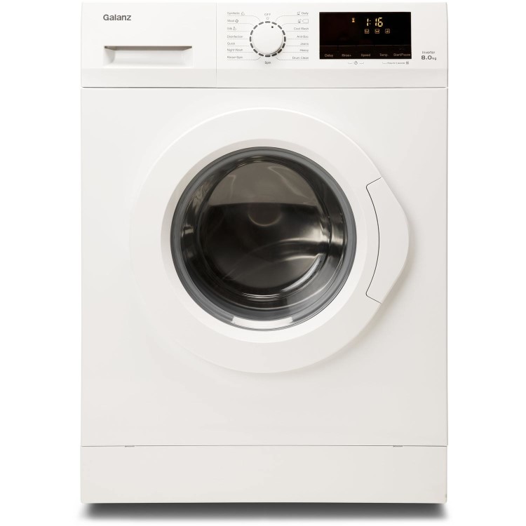 Galanz WMUK001W 8kg 1400rpm Freestanding Washing Machine - White