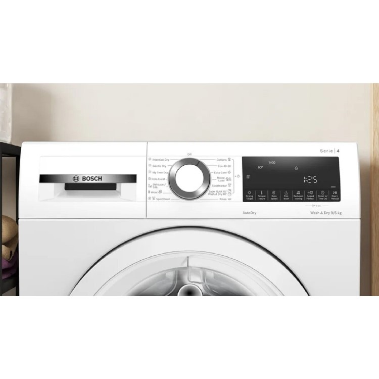 Refurbished Bosch Series 4 WNA144V9GB Freestanding 9/5KG 1400 Spin Washer Dryer White