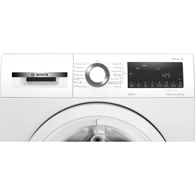 Refurbished Bosch Series 4 WNA144V9GB Freestanding 9/5KG 1400 Spin Washer Dryer