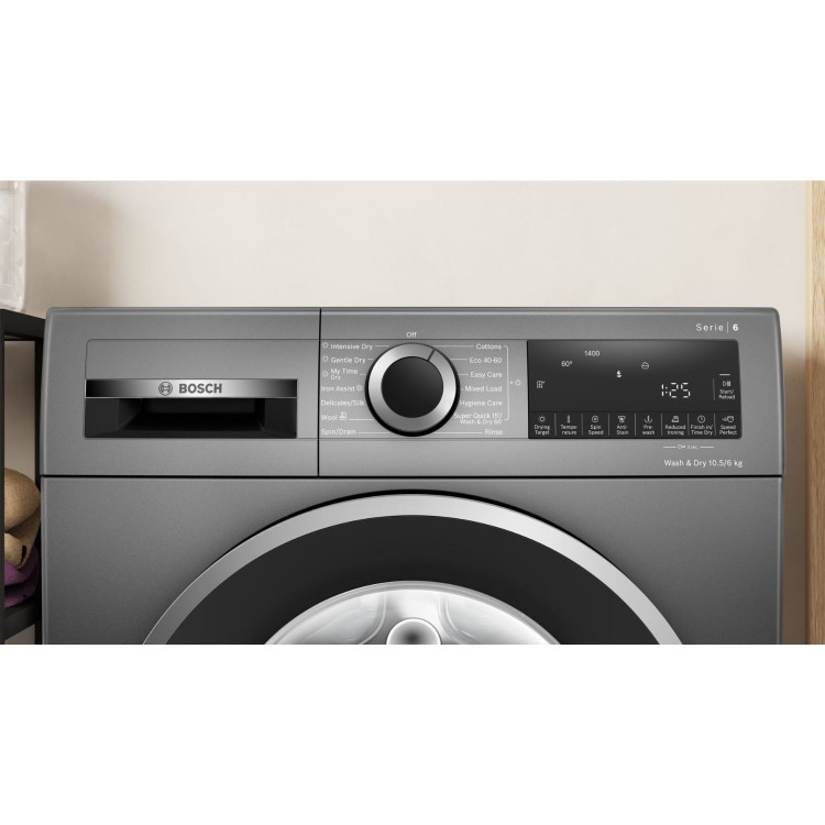 Bosch Series 6 10.5kg Wash 6kg Dry 1400rpm Washer Dryer - Graphite