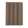 Waterproof Walnut Slatted Wall Panel End Cap Tonged