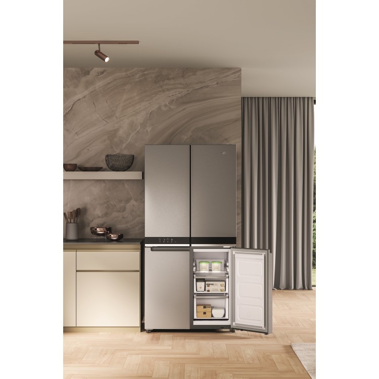 Whirlpool 594 Litre Four Door American Fridge Freezer - Stainless Steel