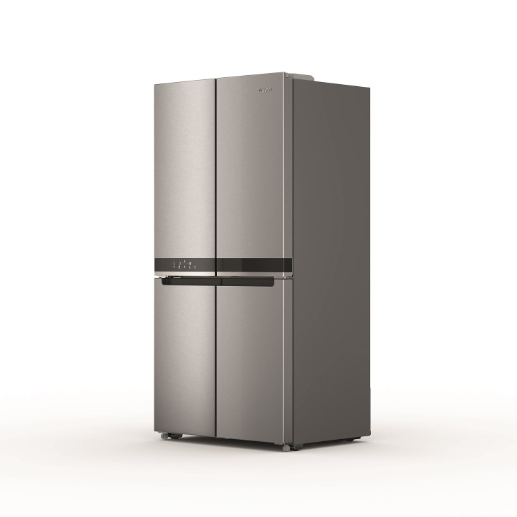 Whirlpool 594 Litre Four Door American Fridge Freezer - Stainless Steel