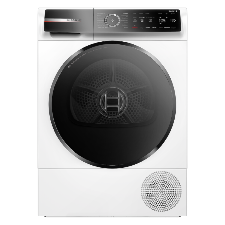 Bosch Series 8 9kg Heat Pump Tumble Dryer - White