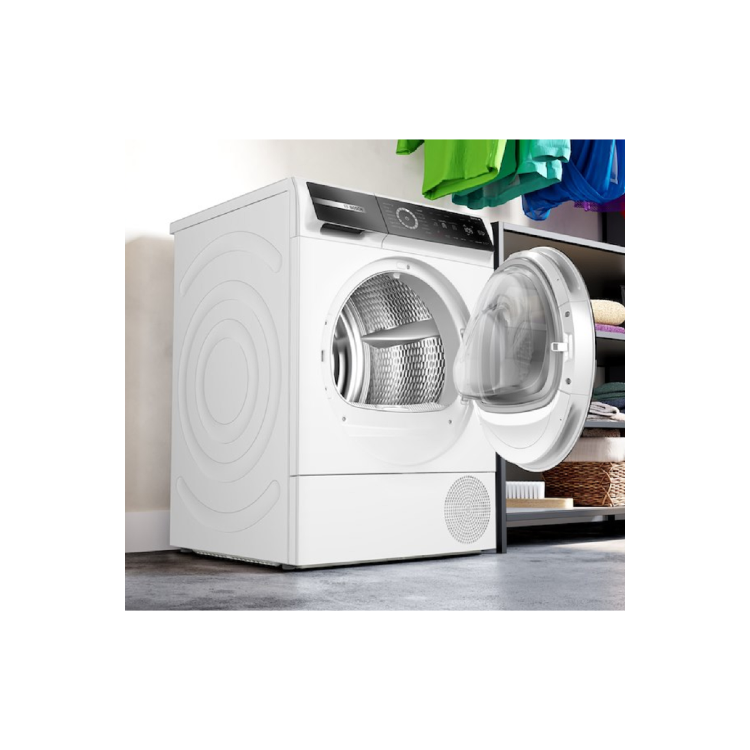 Bosch Series 8 9kg Heat Pump Tumble Dryer - White