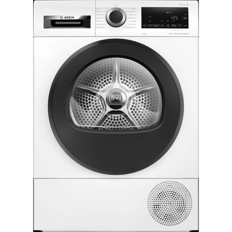 Refurbished Bosch Series 6 WQG245A0GB Freestanding Heat Pump 9KG Tumble Dryer White