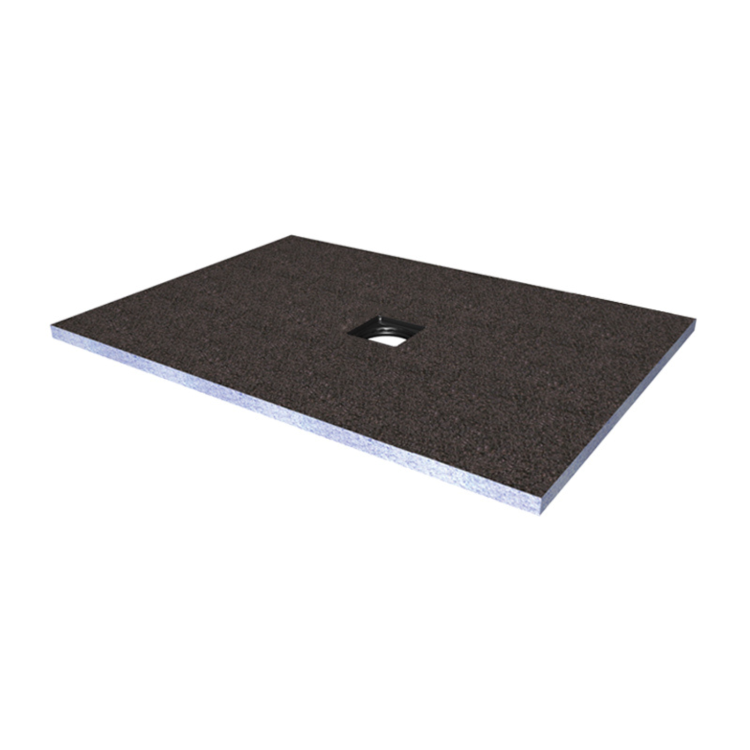 1200x900mm Wet Room Shower Tray Former with Square Centre Drain - Live Your Colour