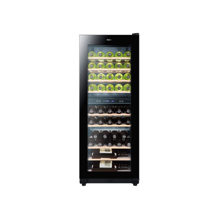 Haier WS49GDB 49 Bottle Dual Zone Wine Cooler Black