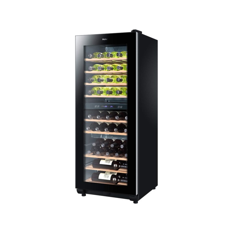 Haier WS49GDB 49 Bottle Dual Zone Wine Cooler Black