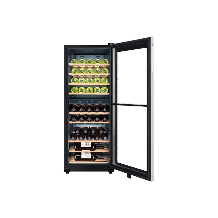 Haier WS49GDB 49 Bottle Dual Zone Wine Cooler Black