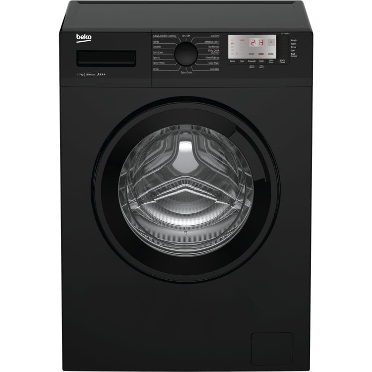 Beko WTG741M1B 7kg 1400rpm Freestanding Washing Machine - Black